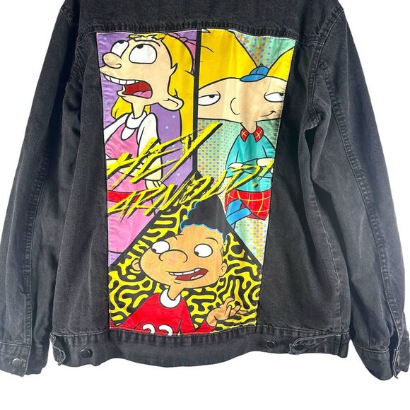 Nickelodeon Vintage Hey Arnold Denim Jacket Men’s XL | Popular Nostalgic Urban - Picture 5 of 12